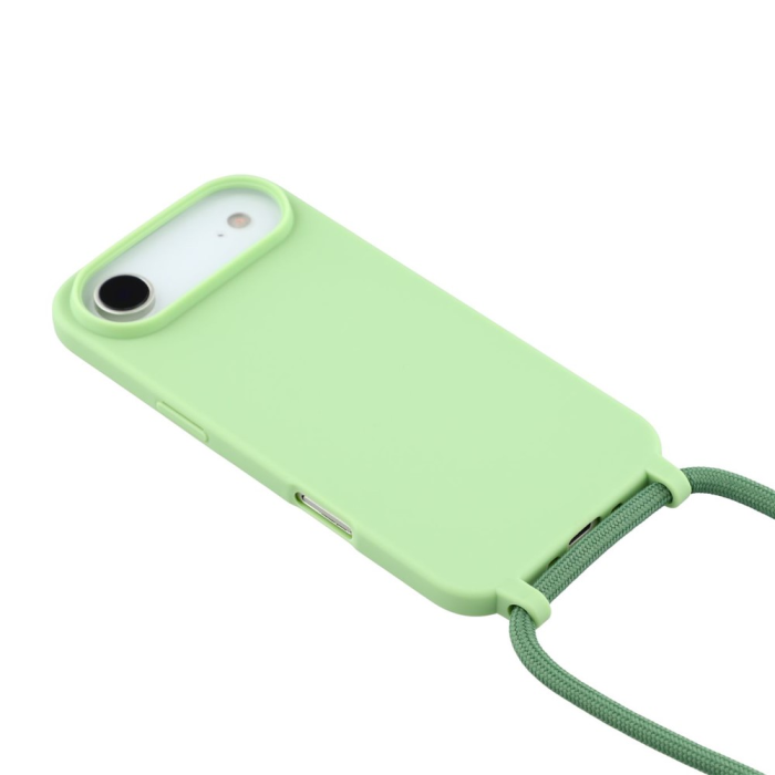 A-One Brand - iPhone 17 Air Mobilskal TPU Shockproof med Lanyard - Grön
