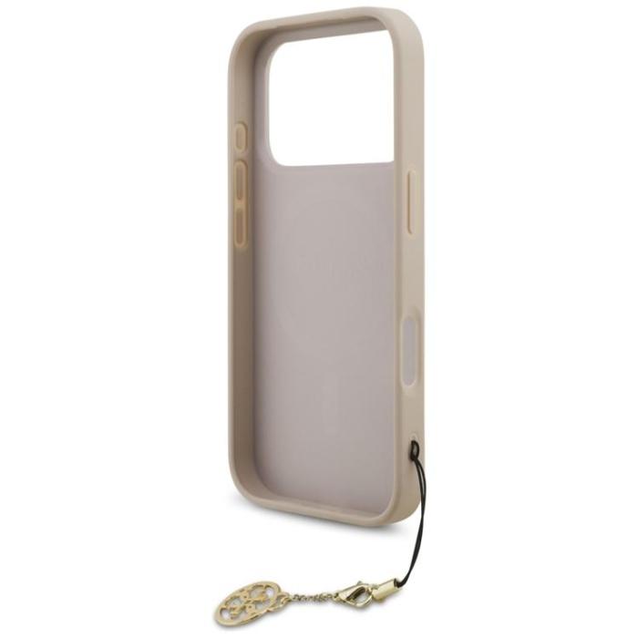 Guess - Guess iPhone 17 Pro Mobilskal MagSafe 4G Charms Collection - Rosa