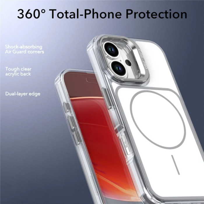 A-One Brand - iPhone 16 Mobilskal MagSafe Lens Kickstand med Handrem