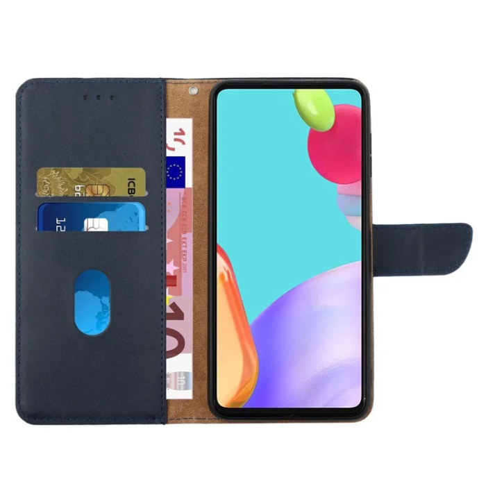 A-One Brand - Xiaomi 15 Ultra Plånboksfodral Nappa Texture Äkta Läder - Blå