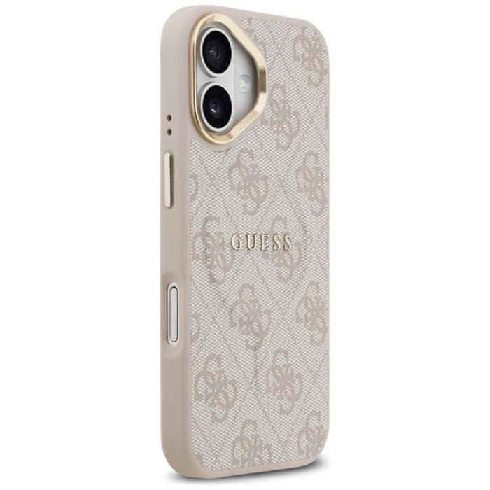 Guess - Guess iPhone 17 Mobilskal MagSafe 4G PU Classic Logo - Rosa