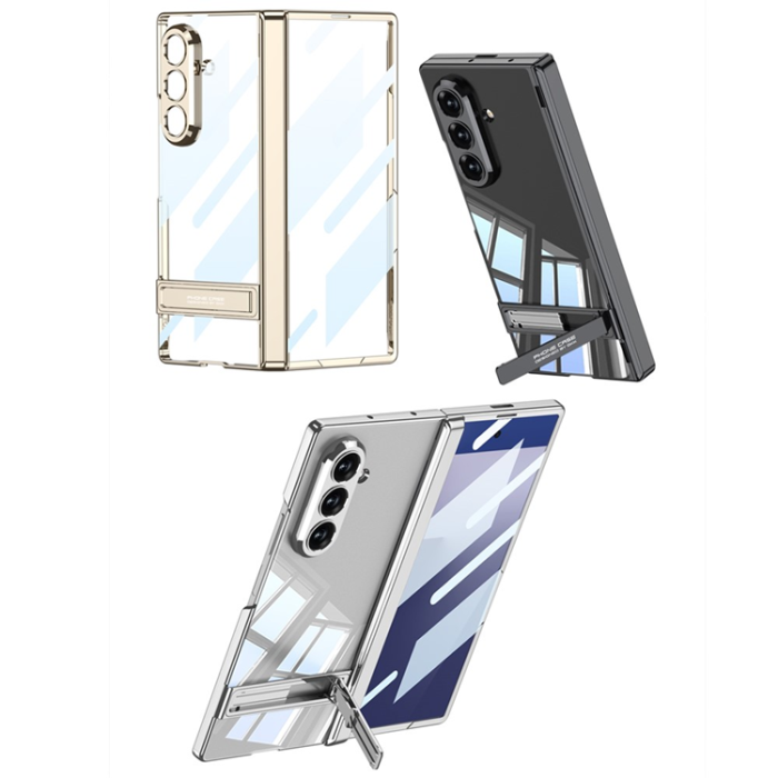 GKK - GKK Galaxy Z Fold 7 Mobilskal Magnetic Hinge Kickstand - Svart