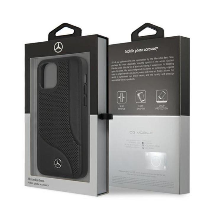 Mercedes - Mercedes iPhone 12 Mini Skal Läder - Svart