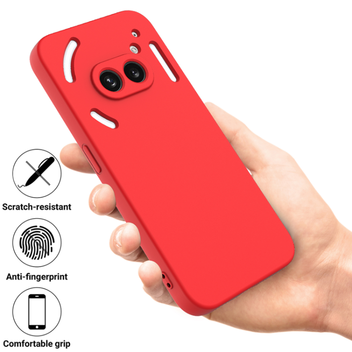 A-One Brand - Nothing Phone (2a) Plus Mobilskal Liquid Silikon med Handrem