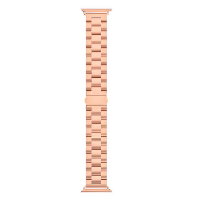 A-One Brand - Apple Watch 2/3/4/5/6/7/SE (38/40/41mm) Armband Metall - Rosa Guld