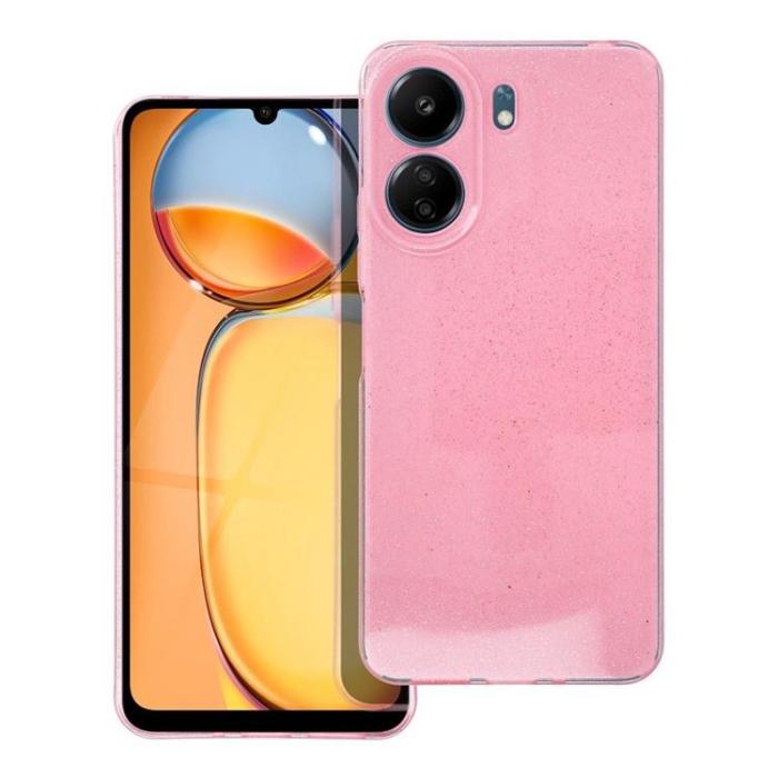 OEM - Xiaomi Redmi 13C Mobilskal Clear 2mm Blink - Rosa