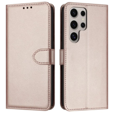 OEM - Galaxy S25 Ultra Plånboksfodral Strap - Rosa Guld