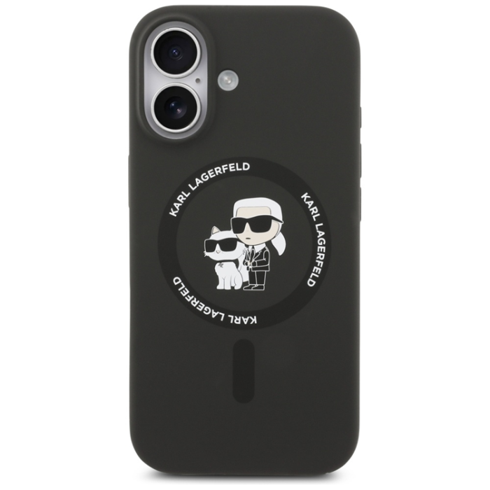KARL LAGERFELD - Karl Lagerfeld iPhone 17 Mobilskal Magsafe Karl Och Choupette - Svart
