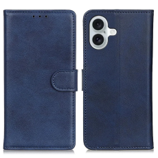 A-One Brand - iPhone 17 Plånboksfodral Cowhide Texture - Blå