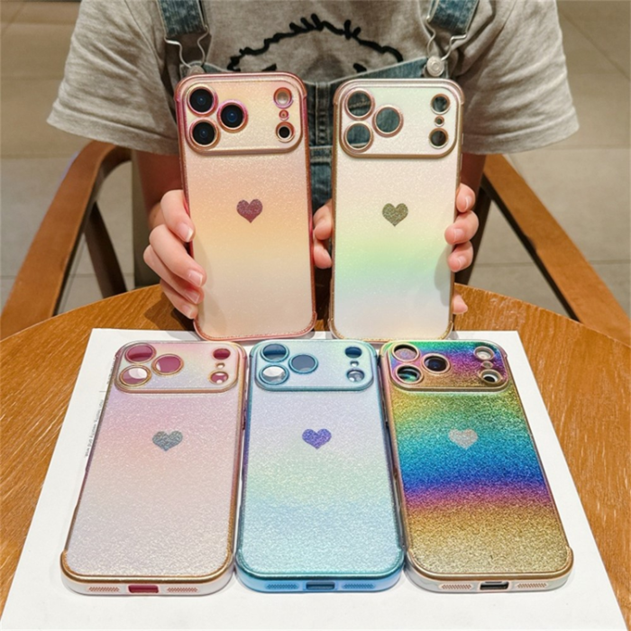 A-One Brand - iPhone 17 Pro Max Mobilskal Dazzling Color Electroplated TPU - Rosa