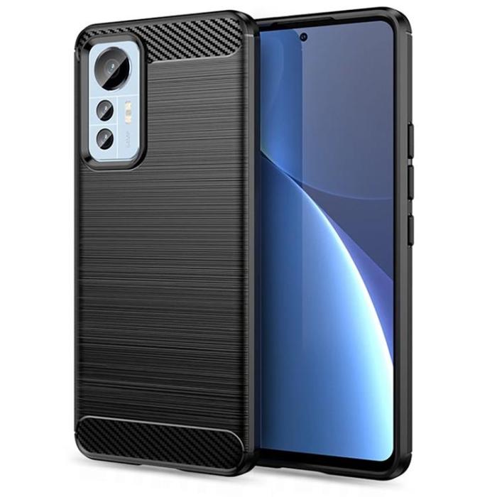 UTGATT1 - Tech-Protect Xiaomi 12 Lite Skal TPU Carbon - Svart