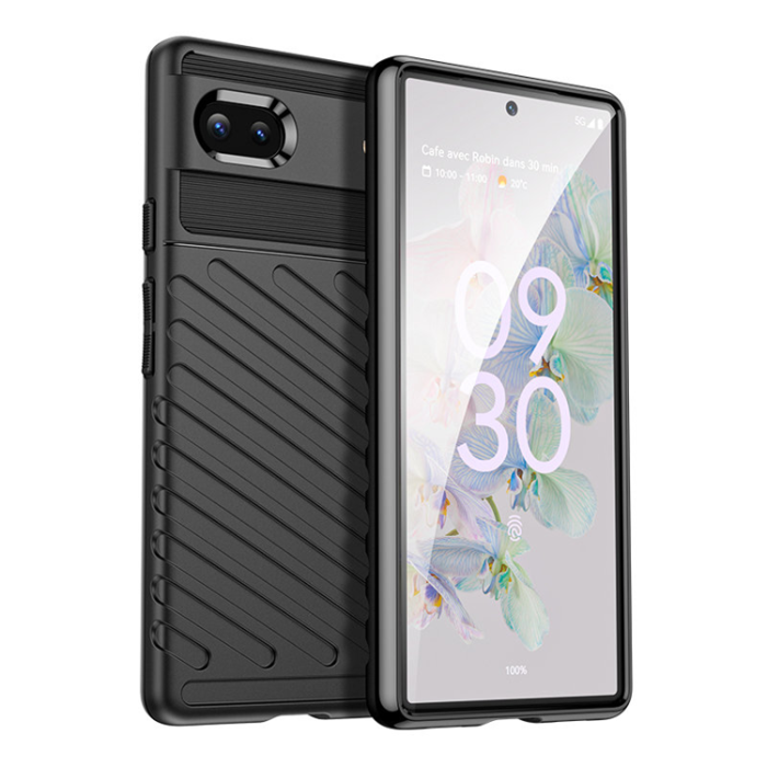 OEM - Google Pixel 6a Mobilskal Thunder Silicone Armor - Svart
