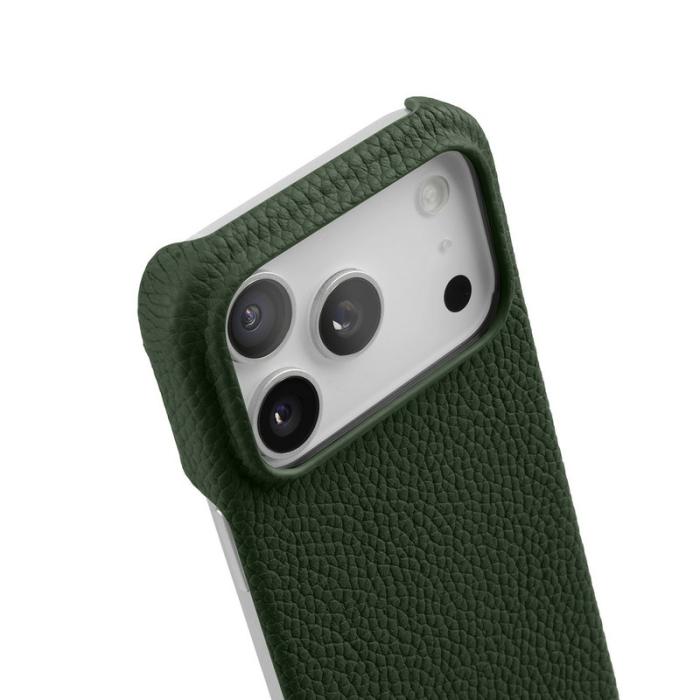 Melkco - MELKCO Mobilskal till iPhone 17 Pro Max Äkta Läder PC Grön