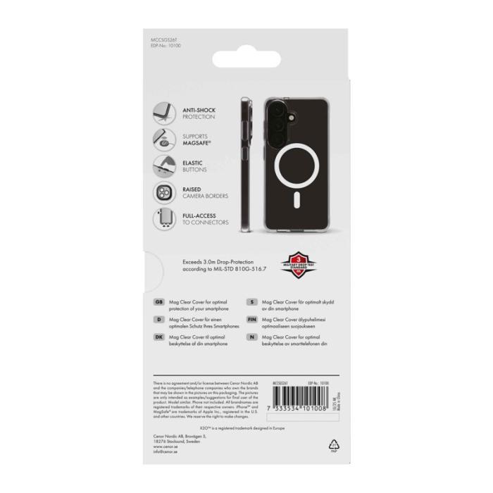 X2O - X2O Mag Clear Skal Samsung Galaxy S26 Klar
