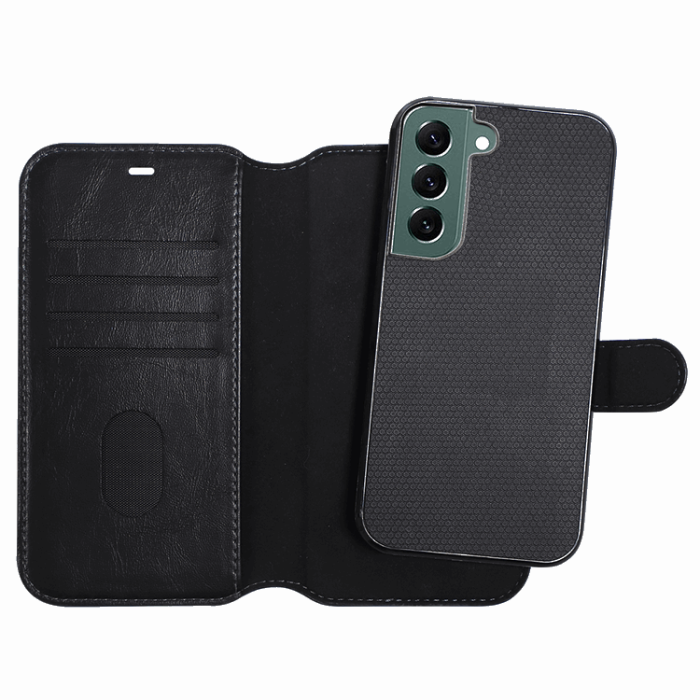 Champion - CHAMPION Galaxy S22 Plus Plånboksfodral Slim 2-in-1 - Svart