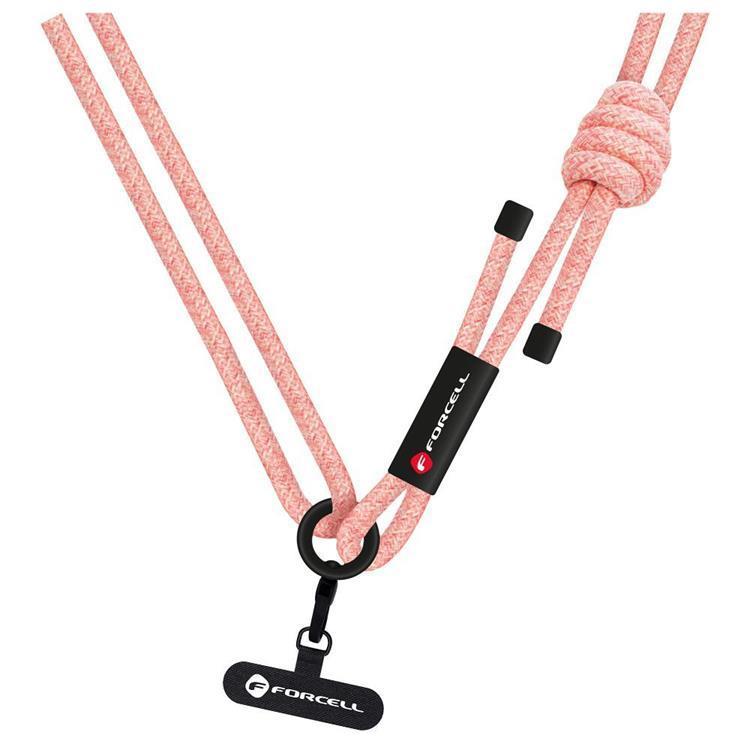 Forcell Crossbody Mobilrem Lanyard med Justerbar Längd - Rosa | 264 | AlltMobil