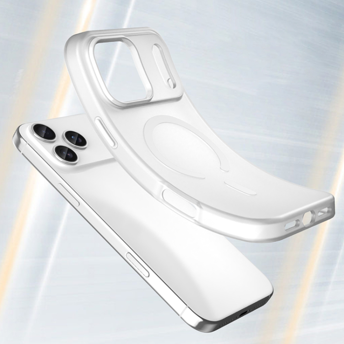 A-One Brand - iPhone 17 Pro Mobilskal MagSafe Abrasive - Matte Vit