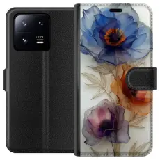 Gustaf - Pl&aring;nboksfodral till Xiaomi 13 Pro med Silkesblommor