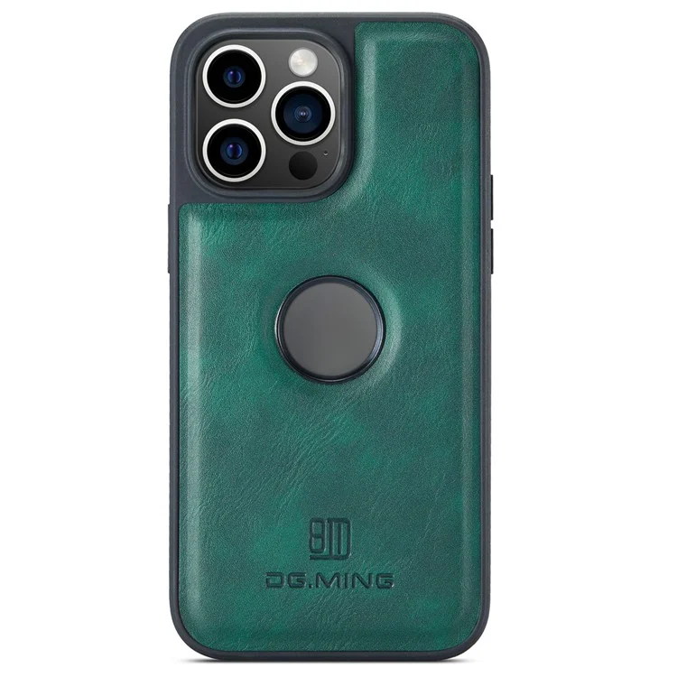 DG.MING Mobilskal till iPhone 16 Pro Max Anti-Drop Läder - Grön | 2353 | AlltMobil