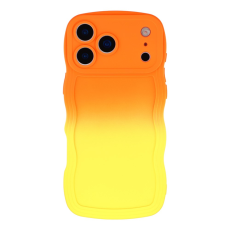 A-One Brand - iPhone 17 Pro Mobiskal Gradient Color TPU - Orange + Gul