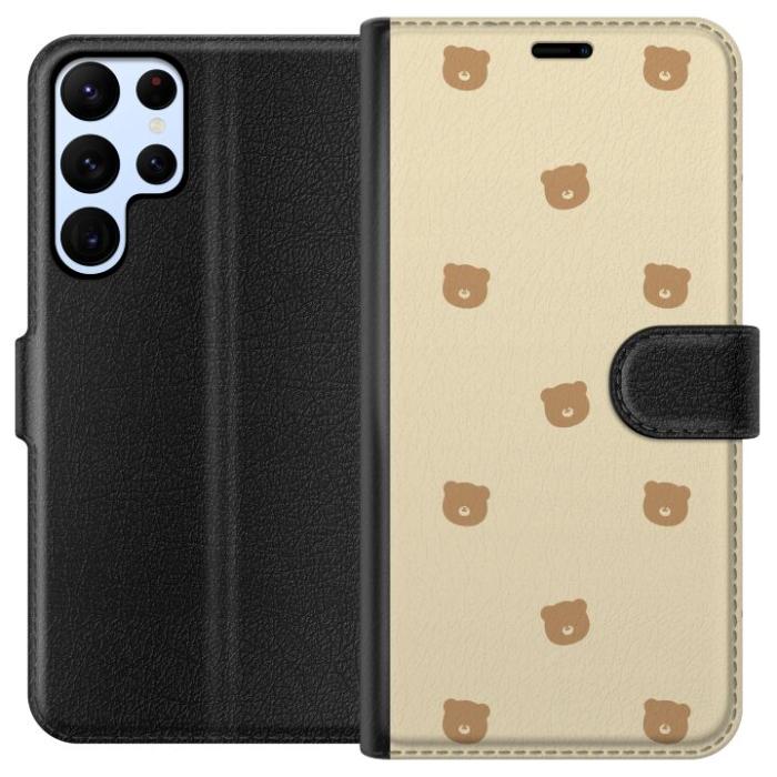 iSecrets - Plånboksfodral till Samsung Galaxy S24 Ultra med Björnmönster