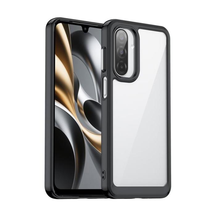 WANLONFENG - WANLONFENG Galaxy A17 5G Mobilskal Med Härdat glas - Svart