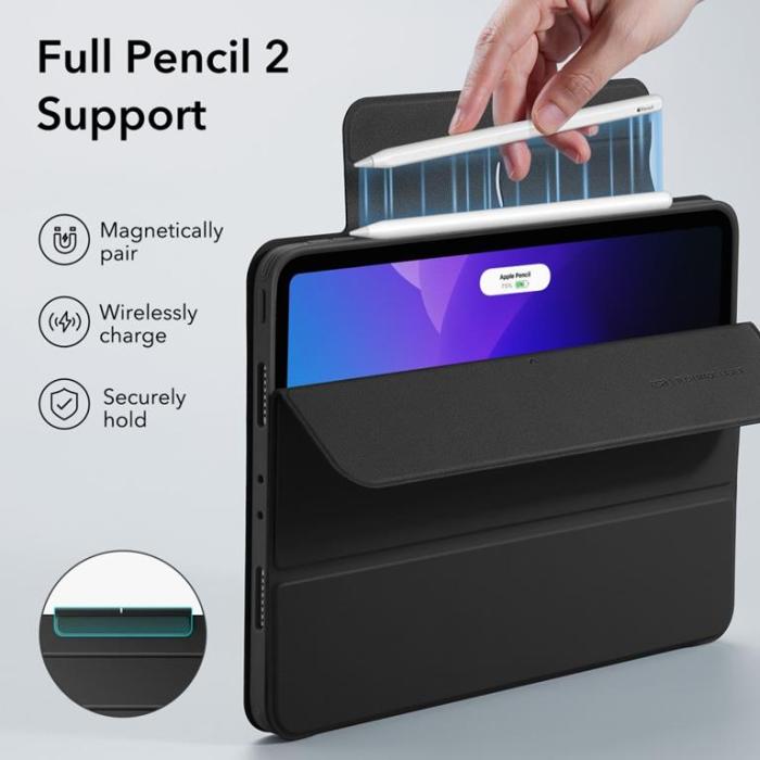 UTGATT1 - ESR iPad Pro 12.9 (2022/2021) Fodral Rebound Hybrid - Svart