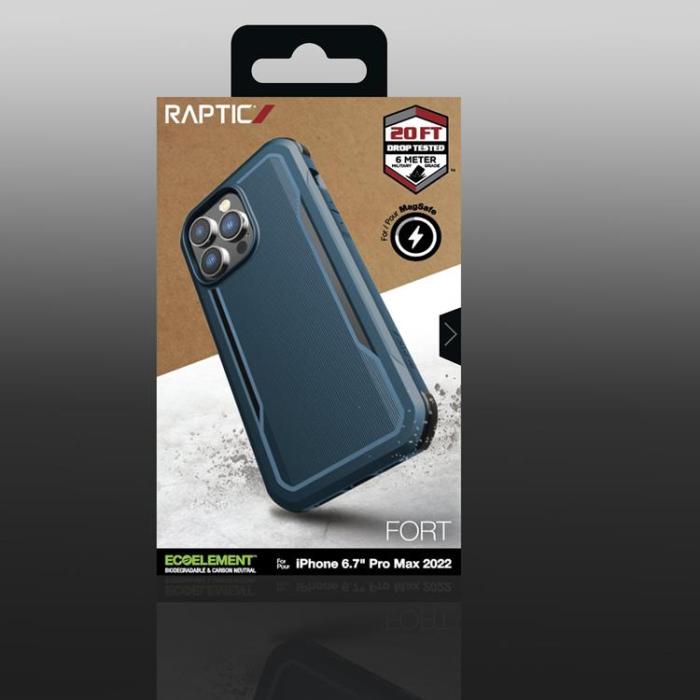 Raptic - Raptic iPhone 14 Pro Max Skal Magsafe Fort Armored - Blå