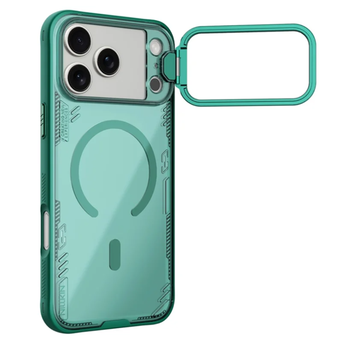 Nillkin - NILLKIN iPhone 17 Pro Max Mobilskal Magsafe Iceblade Prop - Grön