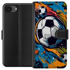 iSecrets - Plånboksfodral till Apple iPhone 16e med Fotbollar