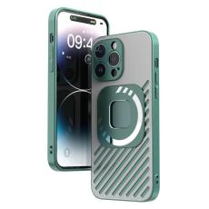R-JUST - R-JUST SJ55 Mobilskal till iPhone 14 Pro TPU+PC+Metal Gr&ouml;n