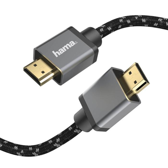 Hama - HAMA Kabel HDMI Ultra High Speed 8K 48Gbit/s Metall Guld 5.0m