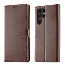 LC.imeeke - LC.IMEEKE Pl&aring;nboksfodral f&ouml;r Samsung Galaxy S26 Ultra Konstl&auml;der - Brun