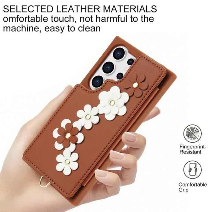 OEM - Mobilfodral för Samsung Galaxy S26 Ultra Konstläder - Brun