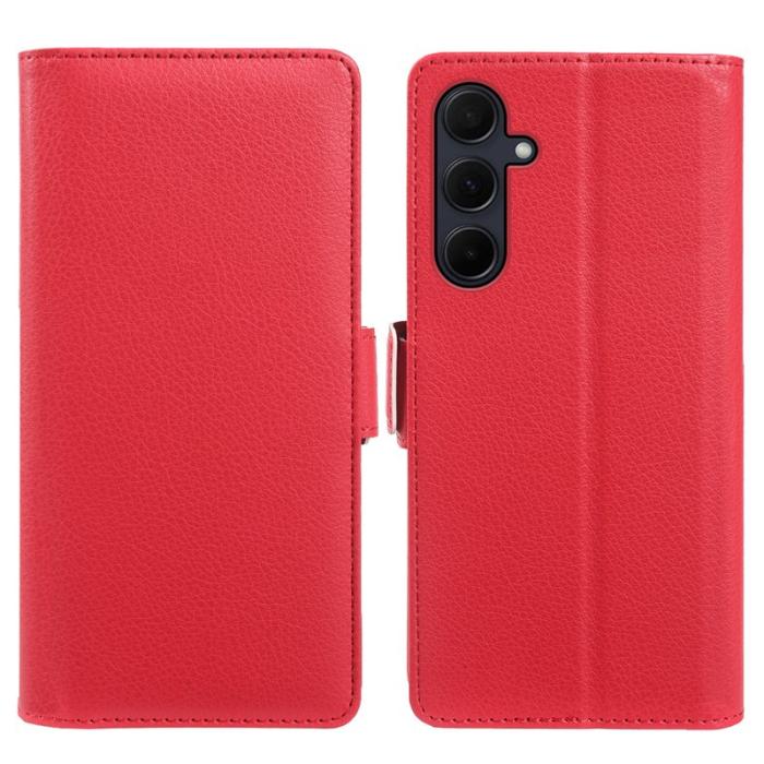 OEM - Plånboksfodral för Samsung Galaxy S26 Konstläder Magnetiskt - Röd