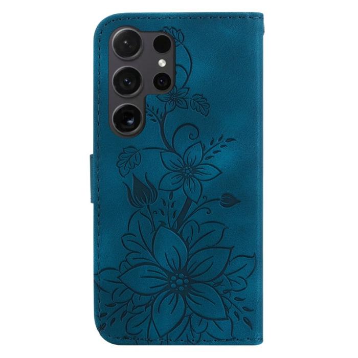 OEM - Mobilfodral för Samsung Galaxy S26 Ultra Stativ Konstläder - Mörkblå
