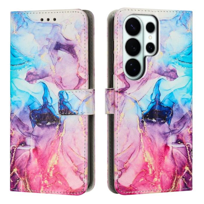 OEM - Plånboksfodral för Samsung Galaxy S26 Ultra Stativ Konstläder - Rosa/Lila