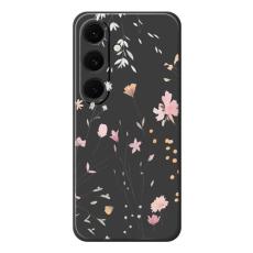 OEM - Mobilskal f&ouml;r Samsung Galaxy S26 Plus Blomm&ouml;nster TPU - Svart