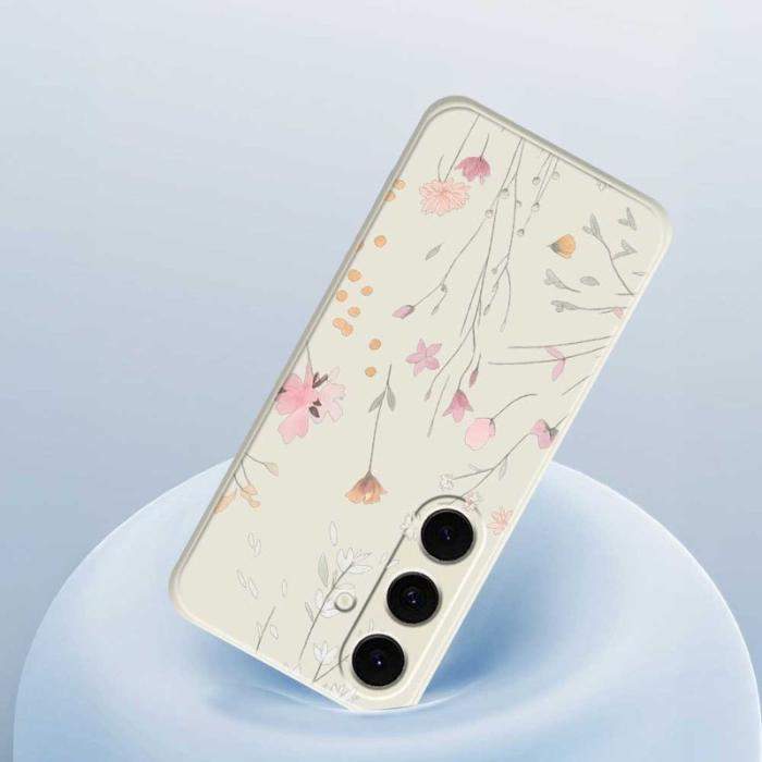 OEM - Mobilskal för Samsung Galaxy S26 Plus Blommönster TPU - Lila