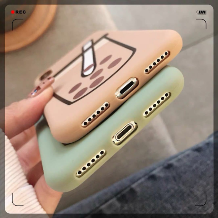 UTGATT1 - iPhone X/XS Mobilskal Boba Milk Tea Silikon - Brun