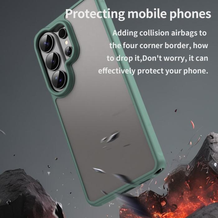 OEM - Mobilskal för Samsung Galaxy S26 Ultra Stötsäker PC + TPU - Grön