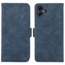 ABEEL - ABEEL Samsung Galaxy A06 4G Pl&aring;nboksfodral Konstl&auml;der St&auml;ll Bl&aring;