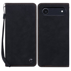 A-One Brand - iPhone Air Plånboksfodral med Rem Lines Pattern - Svart