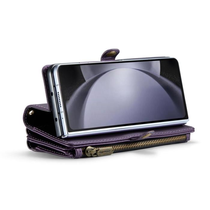 Caseme - CASEME Plånboksfodral Konstläder till Samsung Galaxy Z Fold5 - Lila