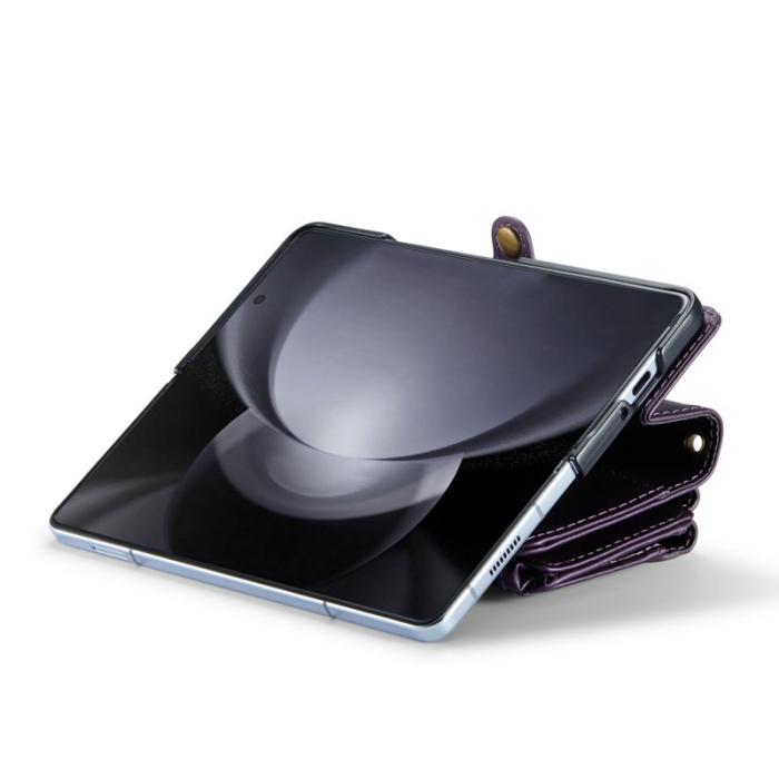 Caseme - CASEME Plånboksfodral Konstläder till Samsung Galaxy Z Fold5 - Lila