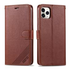 AZNS - AZNS Mobilskal till iPhone 13 - KonstL&auml;der med Pl&aring;nboksdesign - Brun
