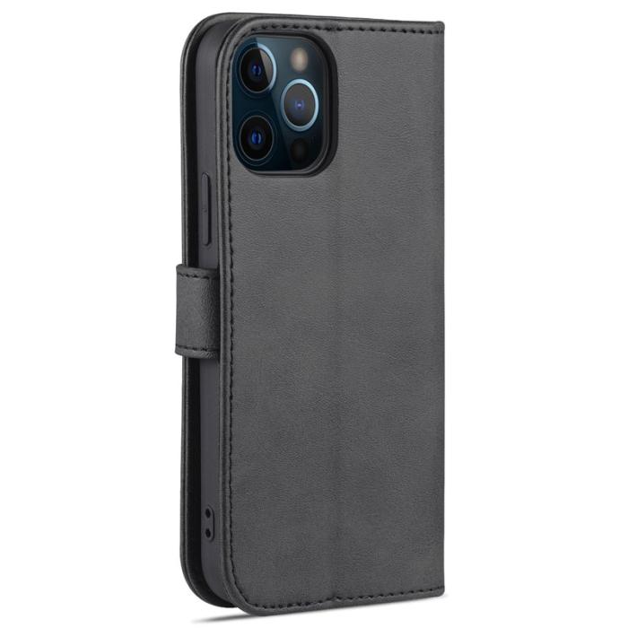 AZNS - AZNS Mobilskal till iPhone 13 KonstLäder Folio Flip Wallet - Svart