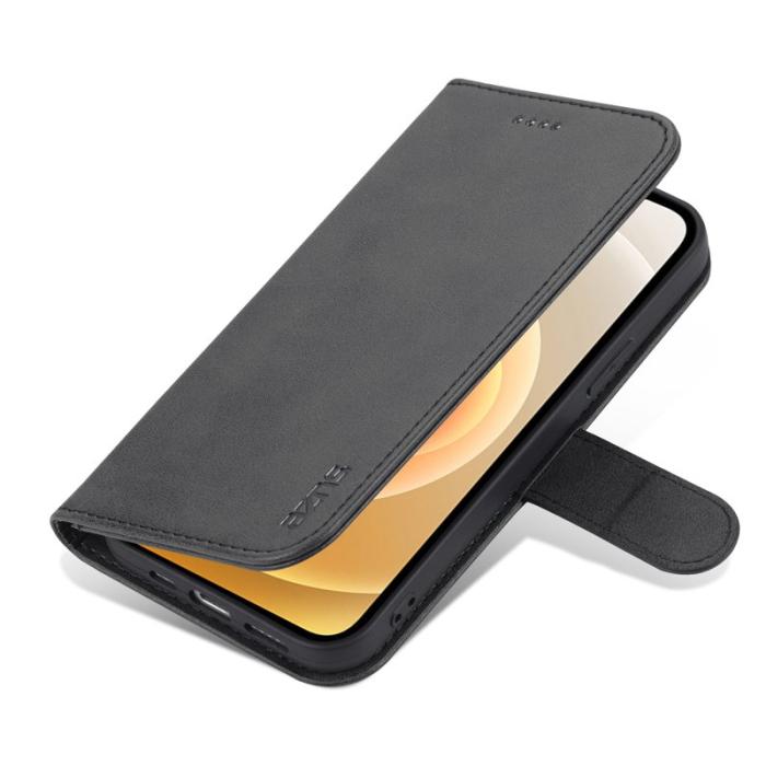 AZNS - AZNS Mobilskal till iPhone 13 KonstLäder Folio Flip Wallet - Svart