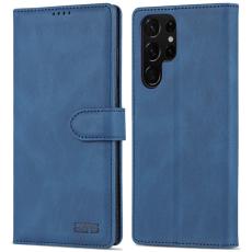 AZNS - AZNS Samsung Galaxy S22 Ultra 5G Pl&aring;nboksfodral Konstl&auml;der - Bl&aring;