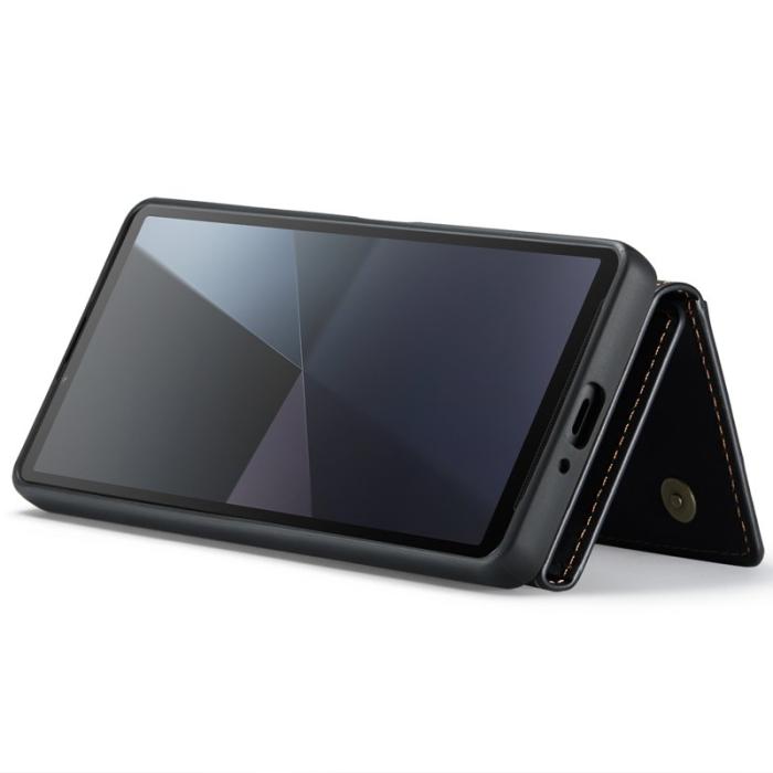 DG.MING - DG.MING M2 Series Mobilskal till Sony Xperia 10 VI Plånboksfodral Svart